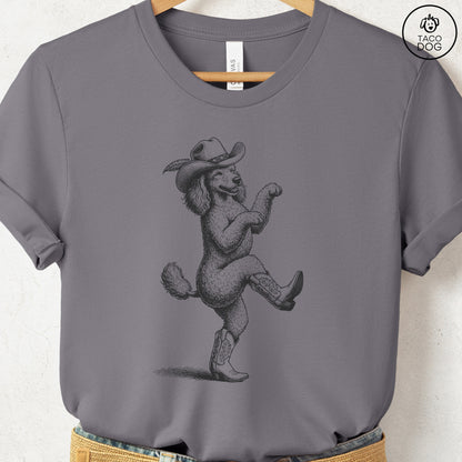 Poodle Dancing Boots T-Shirt Storm S Taco-Dog