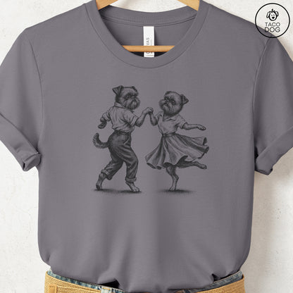 Brussels Griffon Dancing T-Shirt Storm Taco-Dog