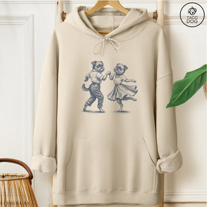 Brussels Griffon Dancing Hoodie Sand Taco-Dog