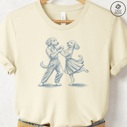 Doodle Dancing T-Shirt Natural Taco-Dog