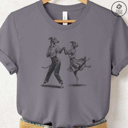 Italian Greyhound Whippet Dancing T-Shirt Storm Taco-Dog