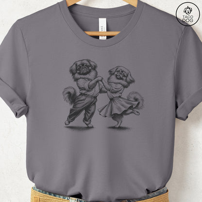 Pekingese Dancing T-Shirt Storm Taco-Dog