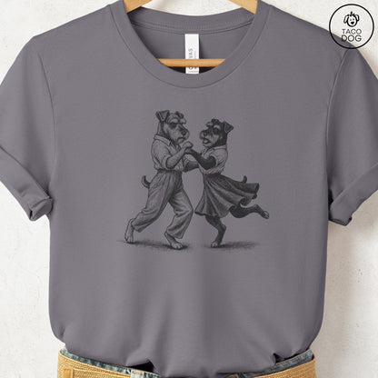 Schnauzer Dancing T-Shirt Storm Taco-Dog