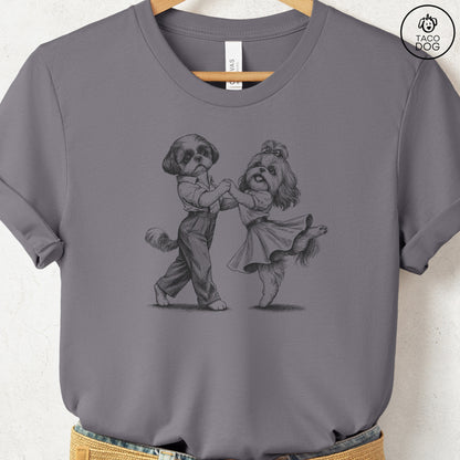 Shih Tzu Dancing T-Shirt Storm Taco-Dog