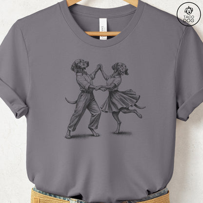 Vizsla Dancing T-Shirt Storm Taco-Dog