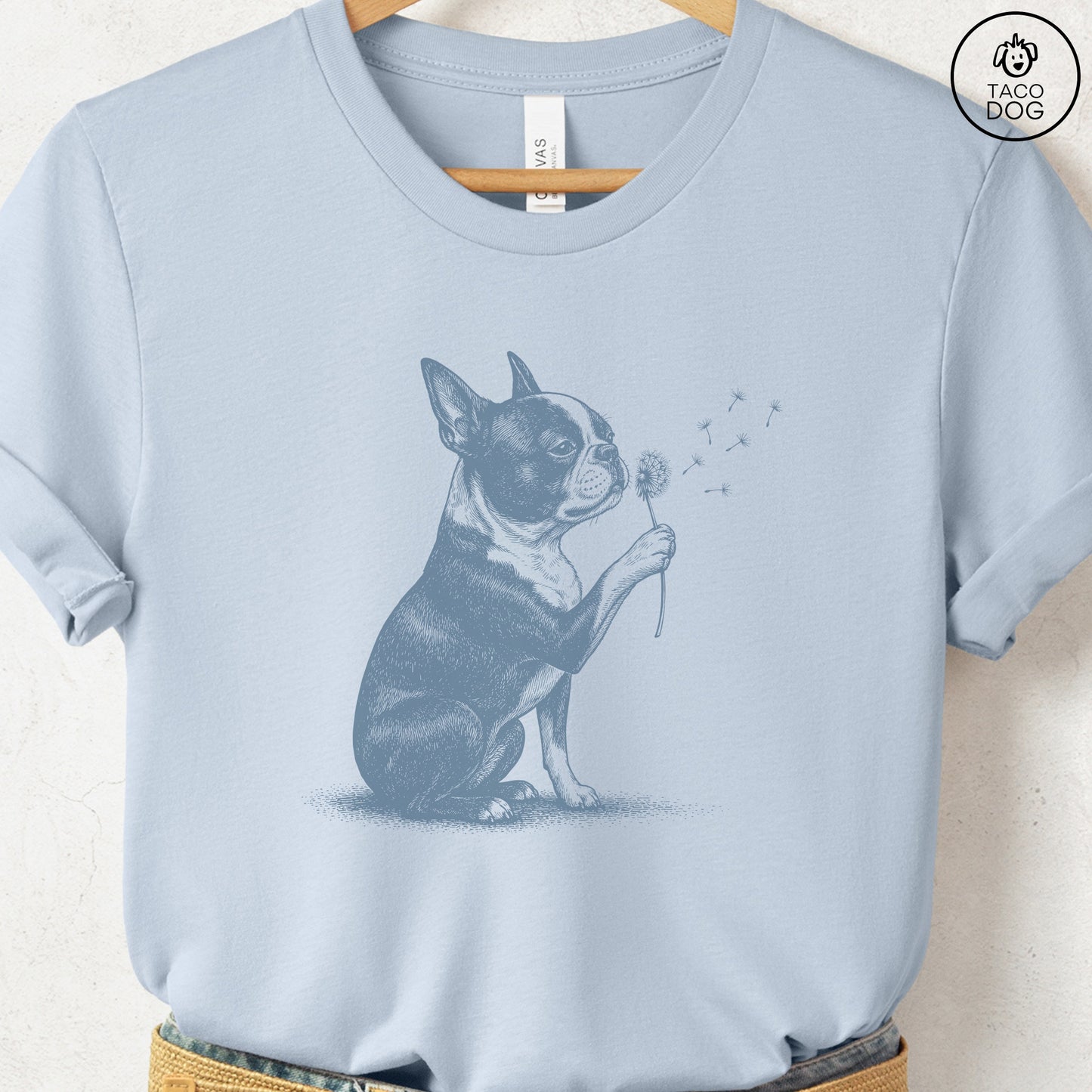 Boston Terrier Dandelion T-Shirt
