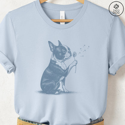 Boston Terrier Dandelion T-Shirt