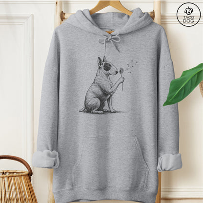 Bull Terrier Dandelion Hoodie