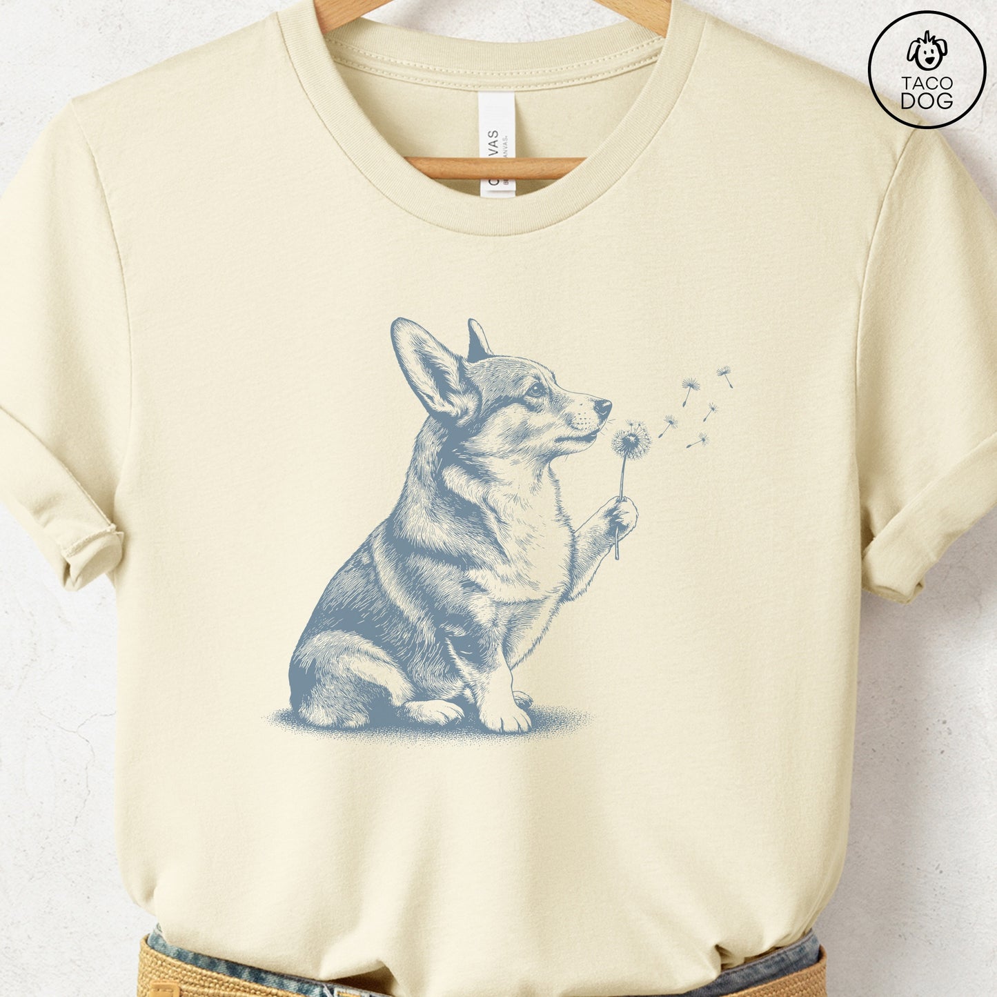 Corgi Dandelion T-Shirt