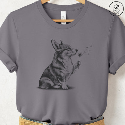 Corgi Dandelion T-Shirt