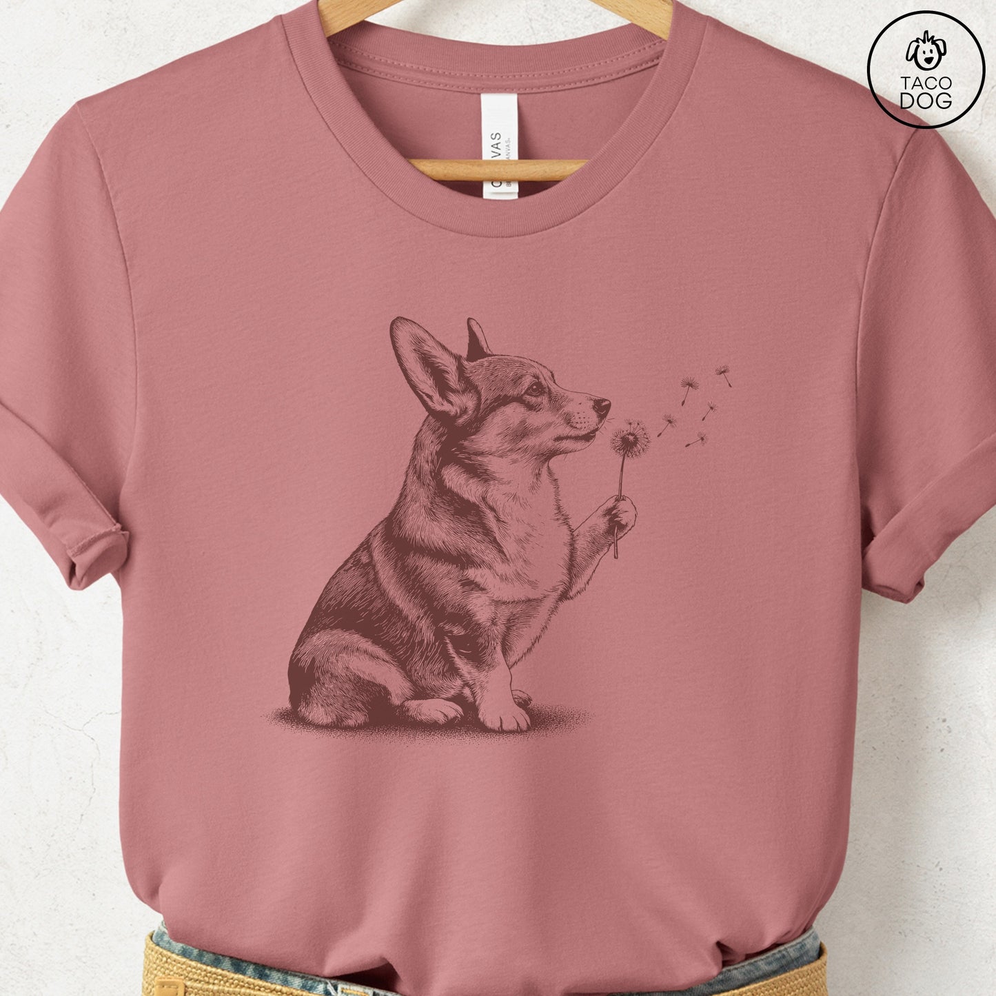 Corgi Dandelion T-Shirt