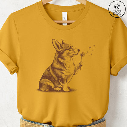 Corgi Dandelion T-Shirt