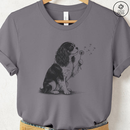 Cavalier King Charles Spaniel Dandelion Tee Storm Taco-Dog