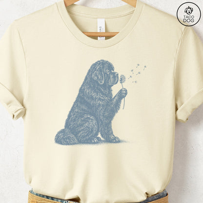 Newfoundland Dandelion T-Shirt Natural Taco-Dog
