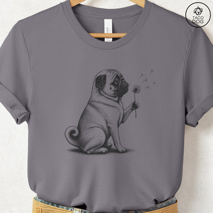 Pug Dandelion T-Shirt