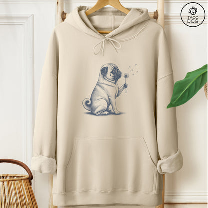 Pug Dandelion Hoodie