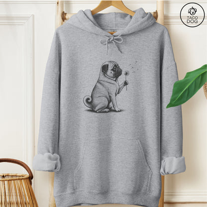 Pug Dandelion Hoodie