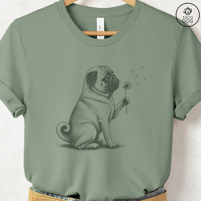 Pug Dandelion T-Shirt
