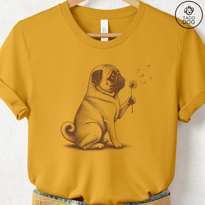 Pug Dandelion T-Shirt