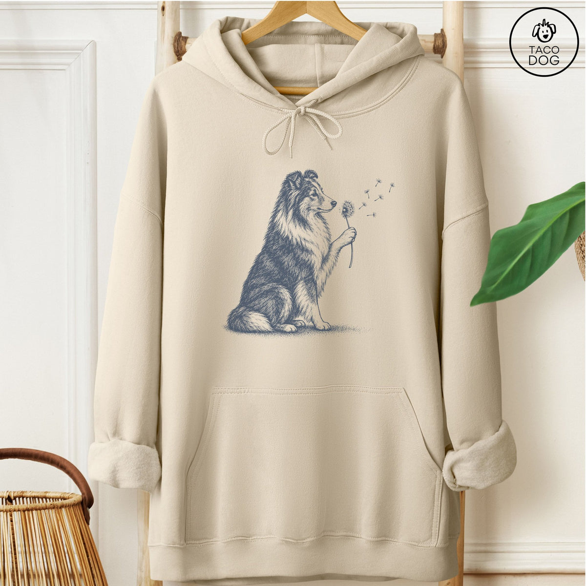 Shetland Sheepdog Dandelion Hoodie