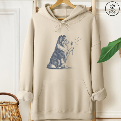 Shetland Sheepdog Dandelion Hoodie