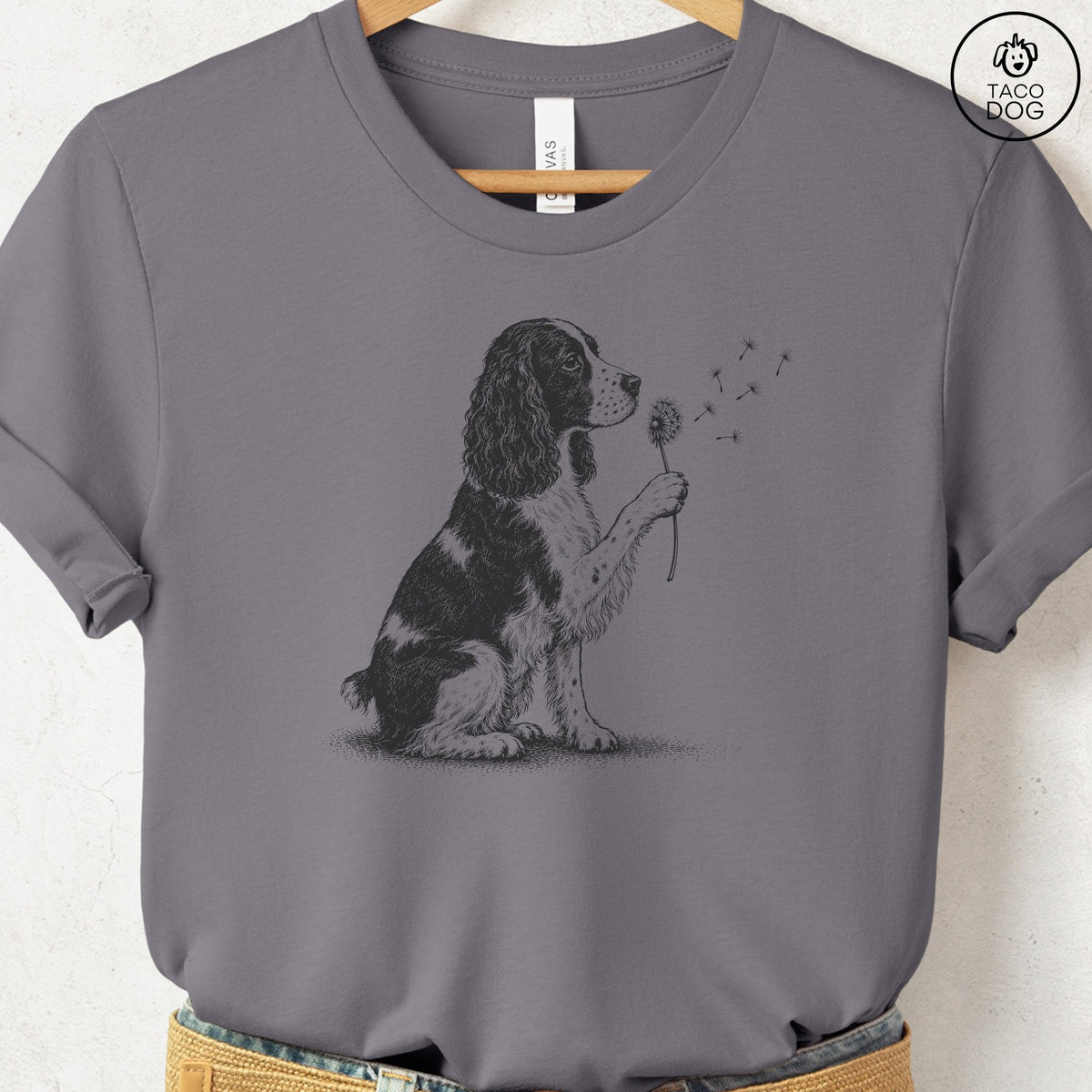 Springer Spaniel Dandelion T-Shirt