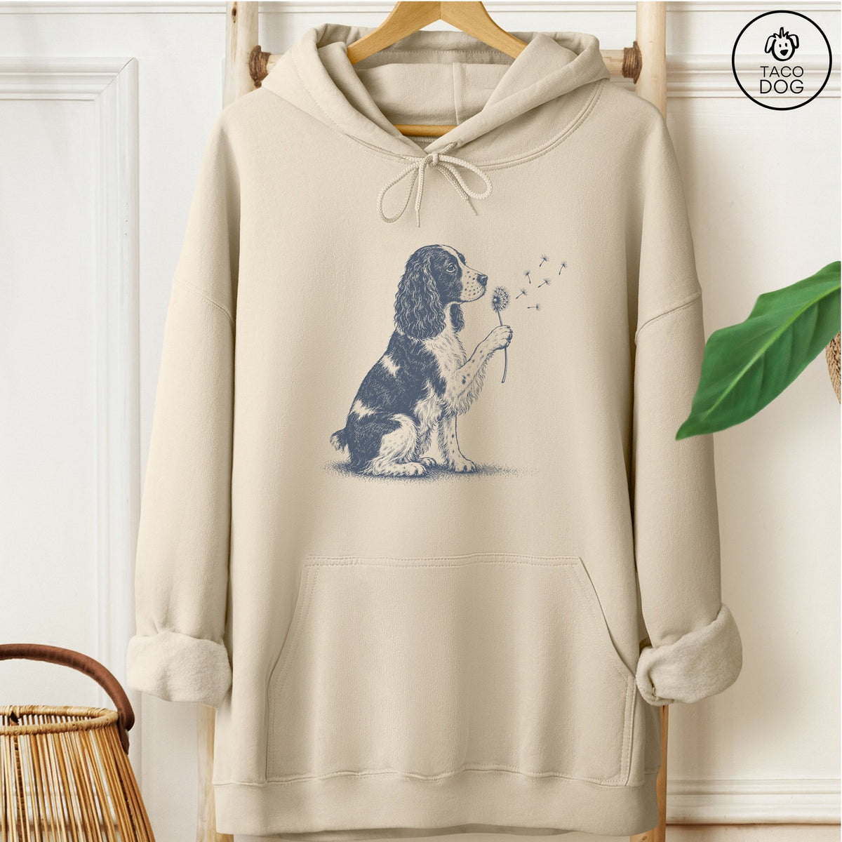 Springer Spaniel Dandelion Hoodie