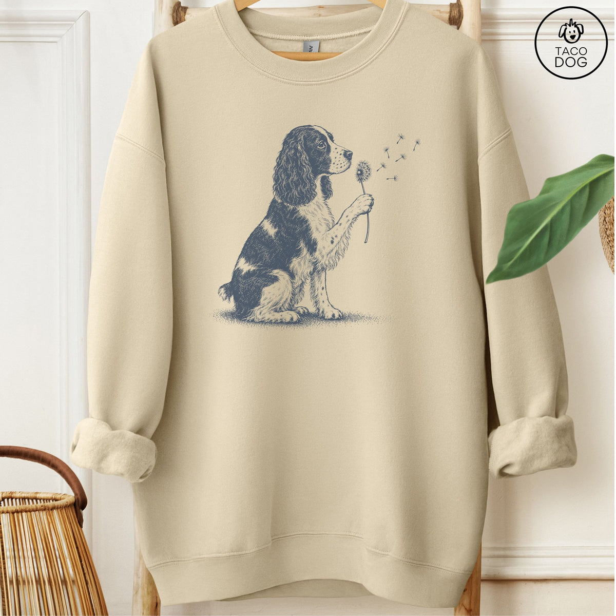Springer Spaniel Dandelion Sweatshirt