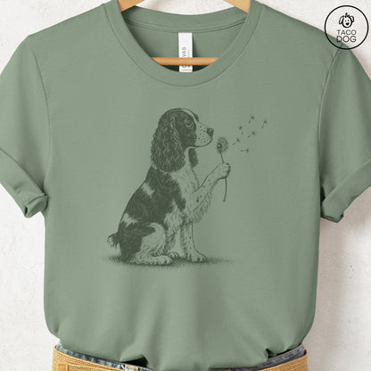 Springer Spaniel Dandelion T-Shirt