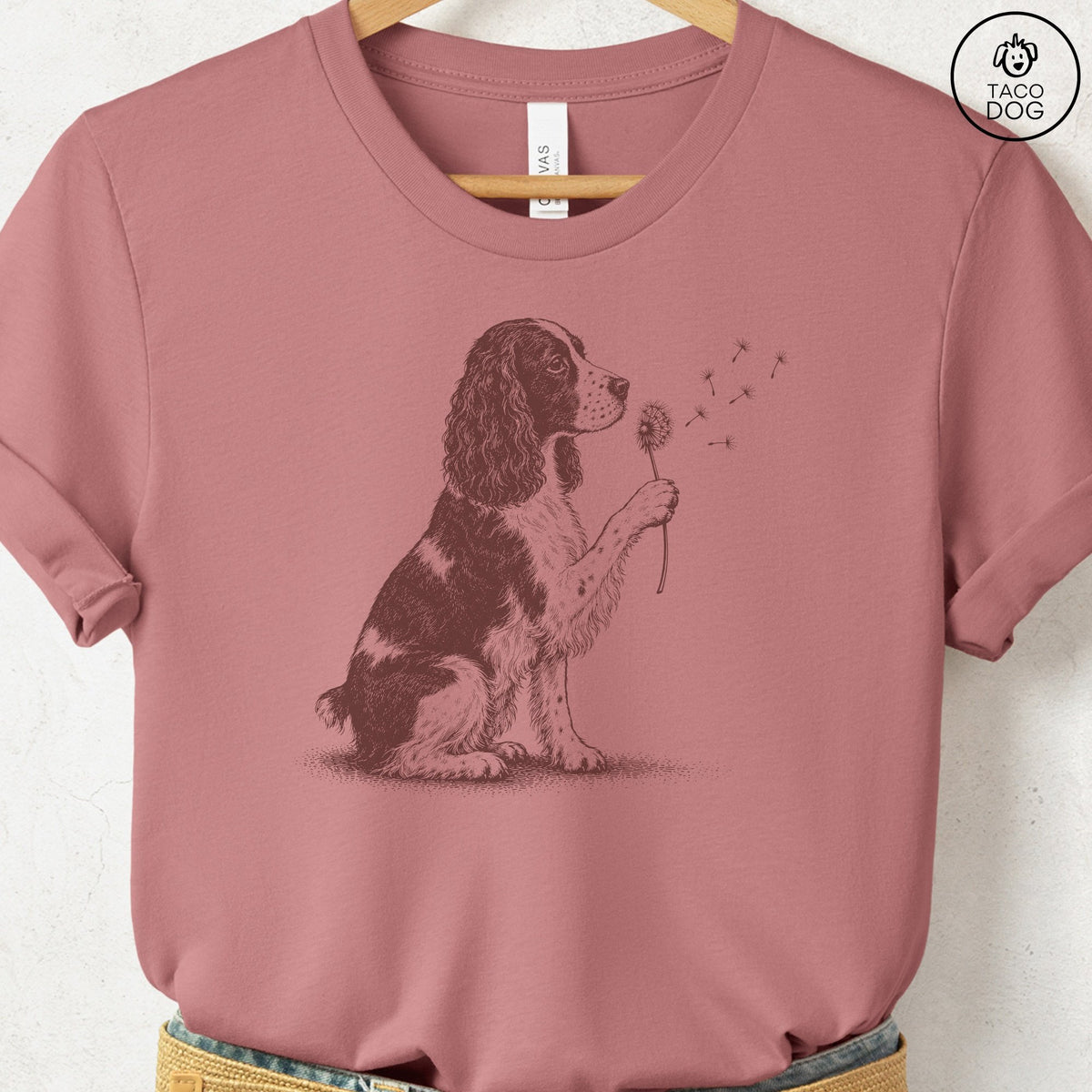 Springer Spaniel Dandelion T-Shirt