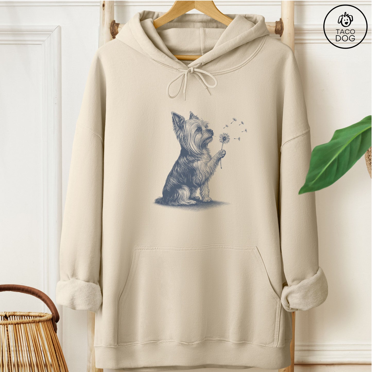 Yorkshire Terrier Yorkie Dandelion Hoodie