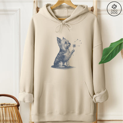 Yorkshire Terrier Yorkie Dandelion Hoodie