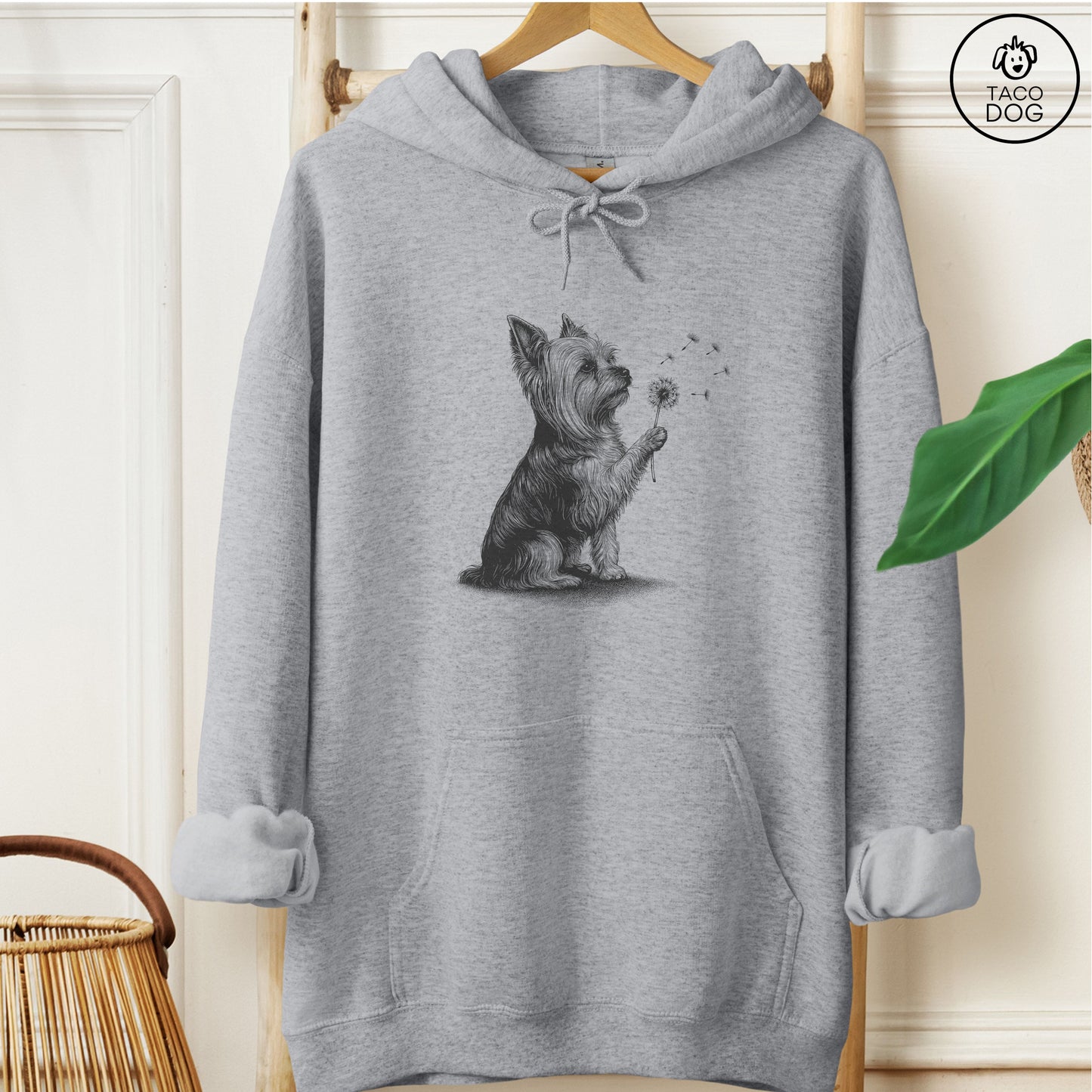 Yorkshire Terrier Yorkie Dandelion Hoodie