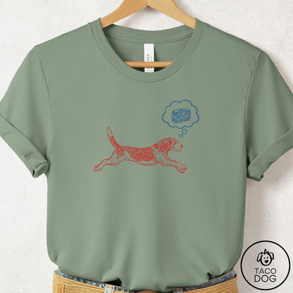 Beagle Daydream T-Shirt Sage Taco-Dog