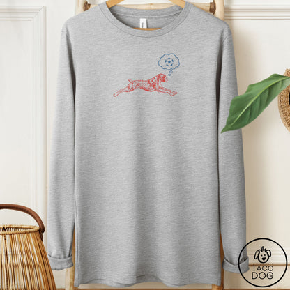 Boxer Daydream Long Sleeve Tee Athletic Heather Taco-Dog