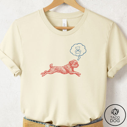 Brussels Griffon Daydream T-Shirt Natural Taco-Dog
