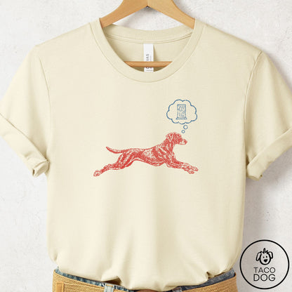 Doberman Daydream T-Shirt Natural Taco-Dog