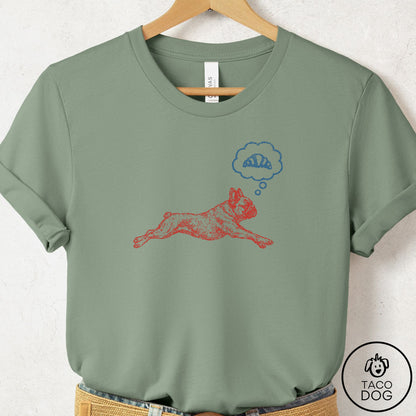 French Bulldog Frenchie Daydream T-Shirt Sage Taco-Dog