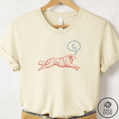 Great Pyrenees Daydream T-Shirt Natural Taco-Dog