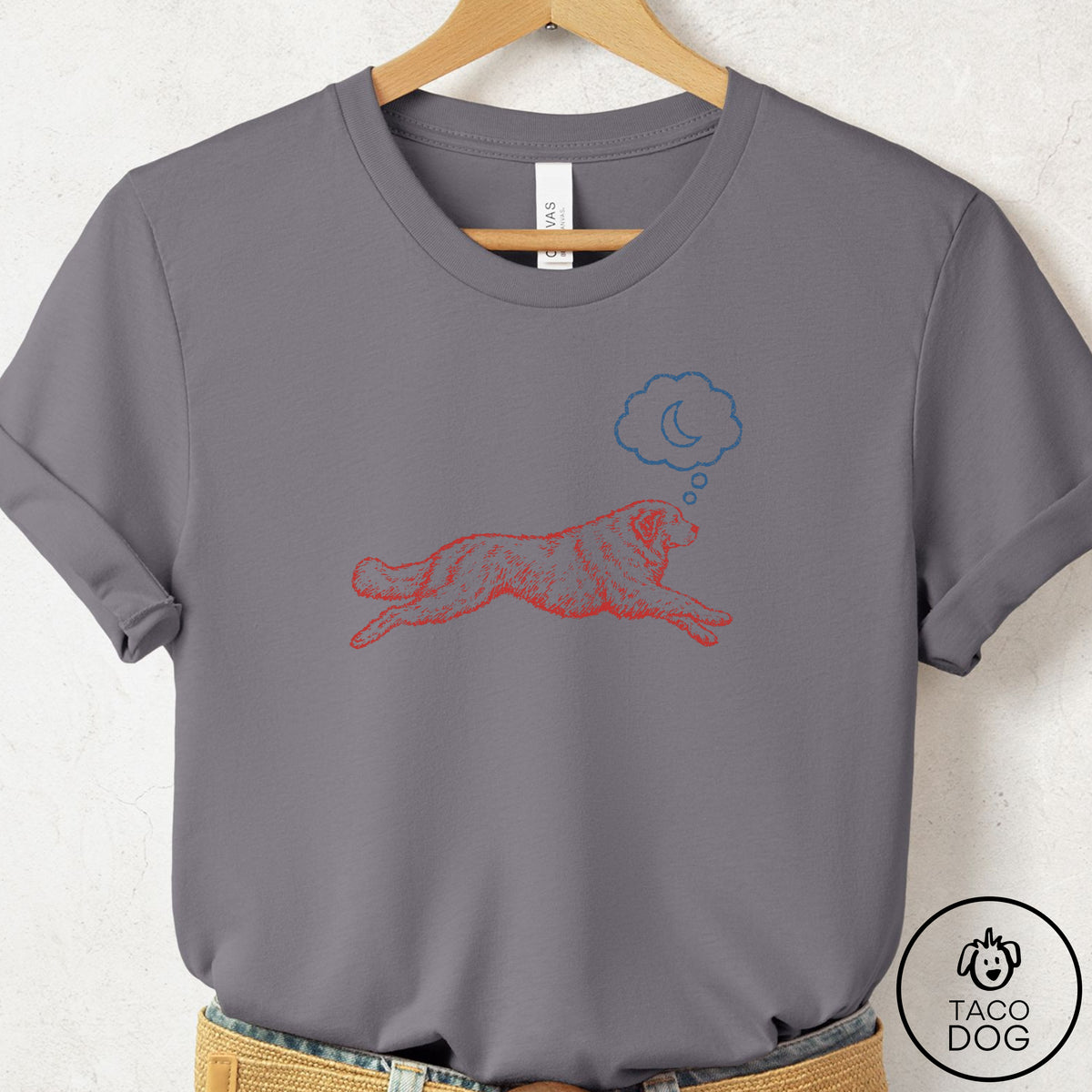 Great Pyrenees Daydream T-Shirt Storm Taco-Dog