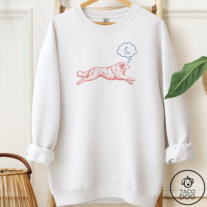 Great Pyrenees Daydream Sweatshirt White Taco-Dog