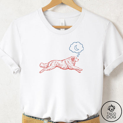 Great Pyrenees Daydream T-Shirt White Taco-Dog