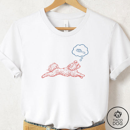 Maltese Daydream T-Shirt White Taco-Dog