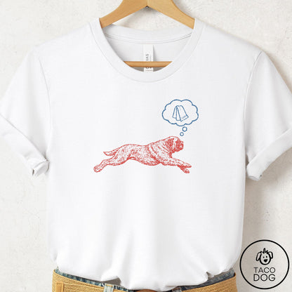 Mastiff Daydream T-Shirt White Taco-Dog