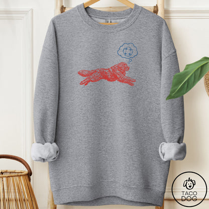 Newfoundland Daydream Sweatshirt Graphite Heather Taco-Dog