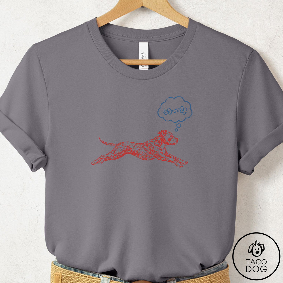 Pitbull Daydream T-Shirt Storm Taco-Dog