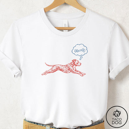 Pitbull Daydream T-Shirt White Taco-Dog