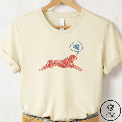 Rottweiler Daydream T-Shirt Natural Taco-Dog