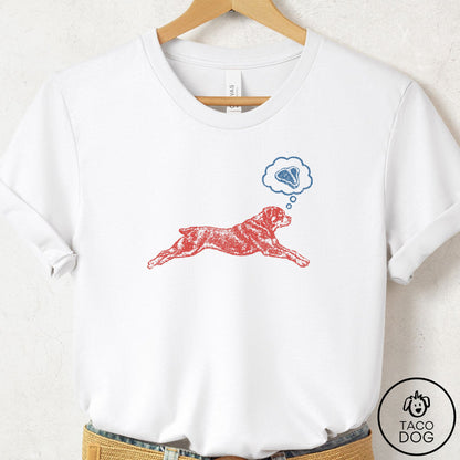 Rottweiler Daydream T-Shirt White Taco-Dog