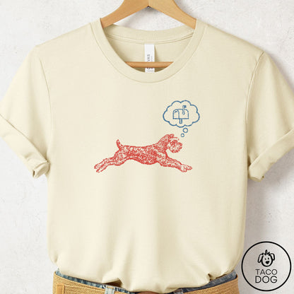 Schnauzer Daydream T-Shirt Natural Taco-Dog